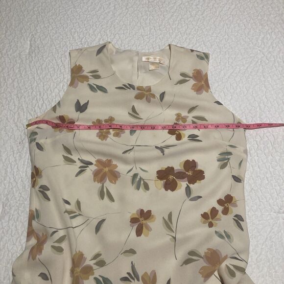 vintage brooks brothers women’s dress 100% silk sz14 maxi floral lined - Picture 3 of 8